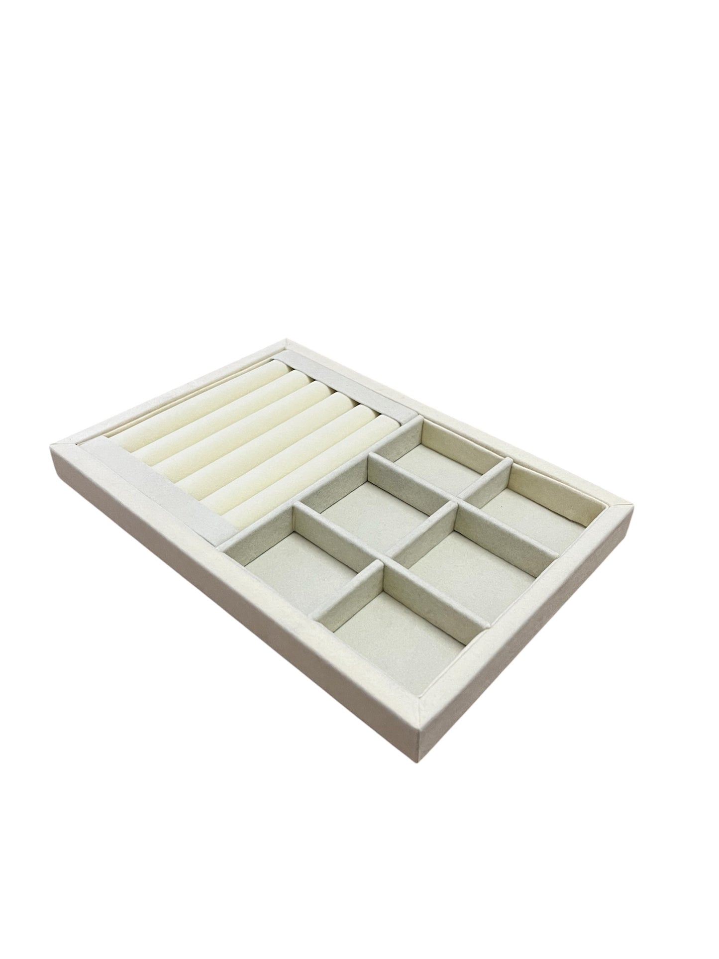 Bandeja Porta-Joias de Veludo com Divisórias